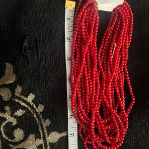 Red Beaded Necklace